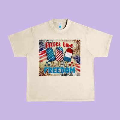 Tastes Like Freedom 4th Of July Urban Heavy Tee Designed By Barkaloodesign
