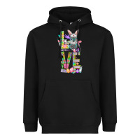 Black love easter nurse Heavyweight Hoodie - NancyCooperArtShop