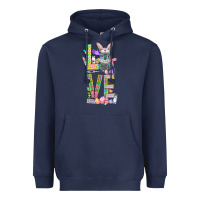 Navy love easter nurse Heavyweight Hoodie - NancyCooperArtShop