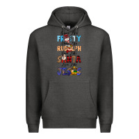 Charcoal Heather Dance Like Frosty Shine Like Rudolph Give Like Premium Hoodie - MaliasSmallBusiness