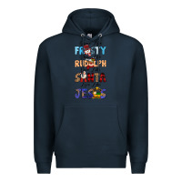 Navy Dance Like Frosty Shine Like Rudolph Give Like Premium Hoodie - MaliasSmallBusiness