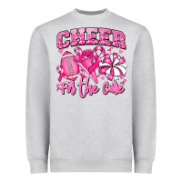 Heather Grey cheer for the cure american football Heavyweight Sweatshirt - RanaPortraitStore