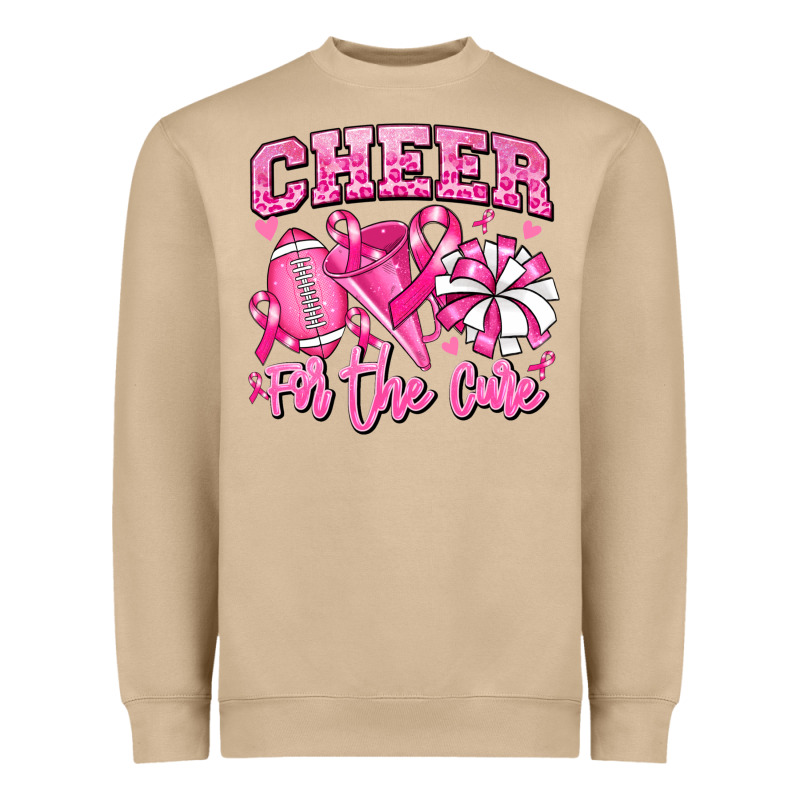 Cheer For The Cure American Football Heavyweight Sweatshirt by RanaPortraitStore | Teevron