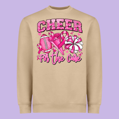 Heavyweight Sweatshirt cheer for the cure american football