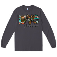 Smoke lov of thecows Long Sleeve Tee - CowhideDigitalArt