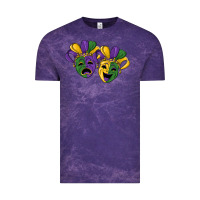 Cloud Purple mardi gras mask Vintage Tee - RanaPortraitStore