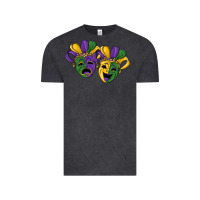 Vintage Black mardi gras mask Vintage Tee - RanaPortraitStore