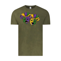 Vintage Olive mardi gras mask Vintage Tee - RanaPortraitStore