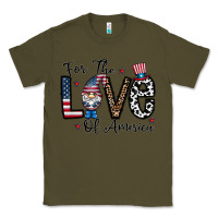 Army Green for the lovee of america gnome Classic Tee - CowhideDigitalArt