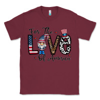Burgundy for the lovee of america gnome Classic Tee - CowhideDigitalArt