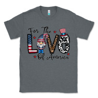Charcoal Heather for the lovee of america gnome Classic Tee - CowhideDigitalArt