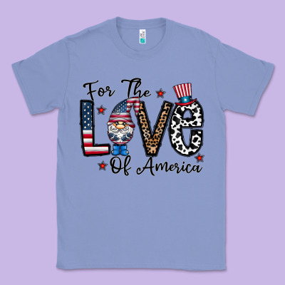 For The Lovee Of America Gnome Classic Tee Designed By Cowhidedigitalart