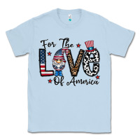 Dusty Blue for the lovee of america gnome Classic Tee - CowhideDigitalArt