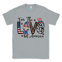 Heather Grey for the lovee of america gnome Classic Tee - CowhideDigitalArt