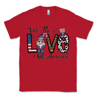 Red for the lovee of america gnome Classic Tee - CowhideDigitalArt