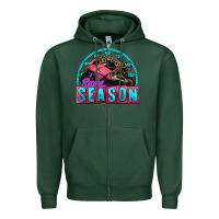 Sports Green racing season motorcycle Zipper Hoodie - AdoDesignShop