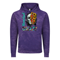 Cloud Purple beautiful crazy skull Vintage Hoodie - JahusDesignShop