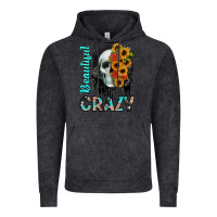 Vintage Black beautiful crazy skull Vintage Hoodie - JahusDesignShop