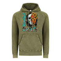 Vintage Olive beautiful crazy skull Vintage Hoodie - JahusDesignShop