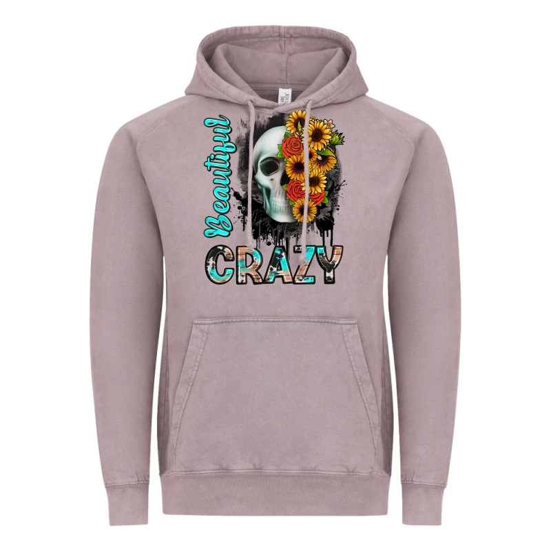 Beautiful Crazy Skull Vintage Hoodie by JahusDesignShop | Teevron