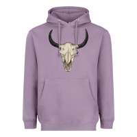 Lavender bull skull Heavyweight Hoodie - BarkalooDesign