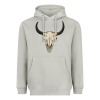 Moon Dust bull skull Heavyweight Hoodie - BarkalooDesign