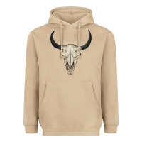 Mushroom bull skull Heavyweight Hoodie - BarkalooDesign