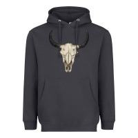 Smoke bull skull Heavyweight Hoodie - BarkalooDesign