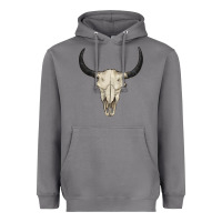 Storm bull skull Heavyweight Hoodie - BarkalooDesign