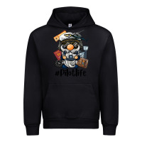 Foreset Green pilot life gnome Urban Hoodie - BarkalooDesign