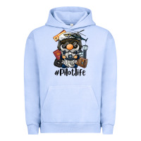 Pigment Grape Ice pilot life gnome Urban Hoodie - BarkalooDesign