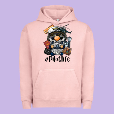 Pilot Life Gnome Urban Hoodie Designed By Barkaloodesign