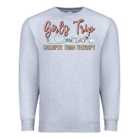Heather Grey girls trip cheaper than therapy Premium Sweatshirt - MaliasSmallBusiness