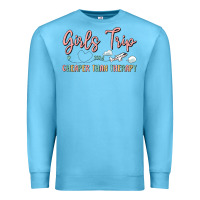 Ocean Blue girls trip cheaper than therapy Premium Sweatshirt - MaliasSmallBusiness