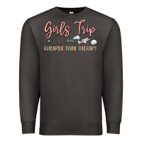 Smoke girls trip cheaper than therapy Premium Sweatshirt - MaliasSmallBusiness