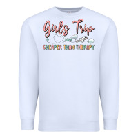 White girls trip cheaper than therapy Premium Sweatshirt - MaliasSmallBusiness