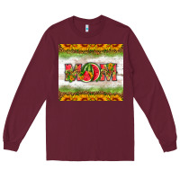 Burgundy mom watermelon Long Sleeve Tee - HRA Design Shop