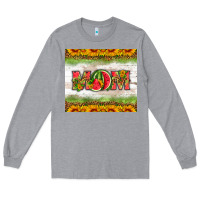 Heather Grey mom watermelon Long Sleeve Tee - HRA Design Shop