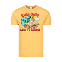 Vintage Mustard game over back to school Vintage Tee - texasbilliewilder
