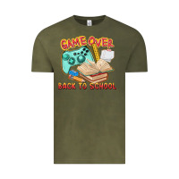Vintage Olive game over back to school Vintage Tee - texasbilliewilder