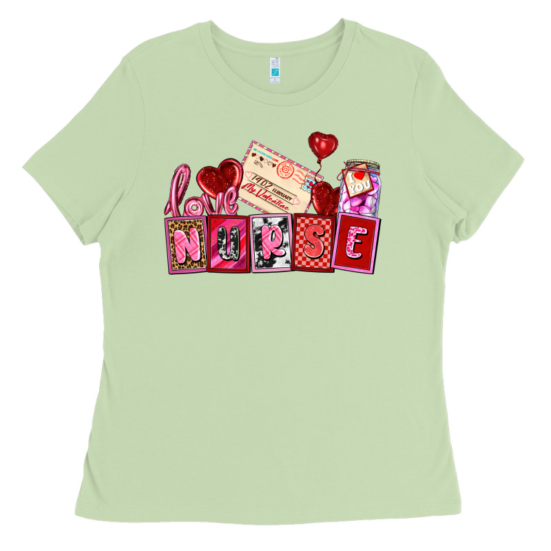 Valentines Day Nurse Ladies Tee by AdoDesignShop | Teevron
