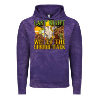 Cloud Purple last night we let the liquor talk western Vintage Hoodie - texasbilliewilder
