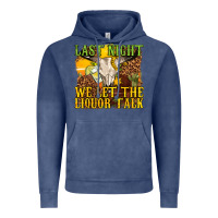 Vintage Denim last night we let the liquor talk western Vintage Hoodie - texasbilliewilder