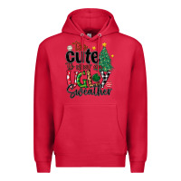 Cardinal too cute to wear ugly  christmas Premium Hoodie - MaliasSmallBusiness