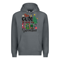 Rock too cute to wear ugly  christmas Premium Hoodie - MaliasSmallBusiness