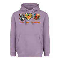 Lavender peace love thanksgiving Heavyweight Hoodie - BarkalooDesign