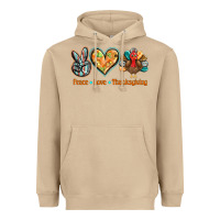 Mushroom peace love thanksgiving Heavyweight Hoodie - BarkalooDesign