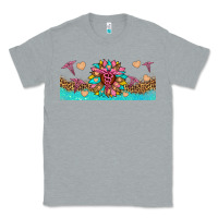 Heather Grey nurse sunflower libbey glass Classic Tee - HRA Design Shop