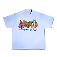 Grape Ice peace love beagle Urban Heavy Tee - RanaPortraitStore