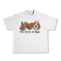 Lunar Rock peace love beagle Urban Heavy Tee - RanaPortraitStore